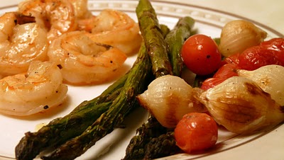 Broiled buttery shrimp